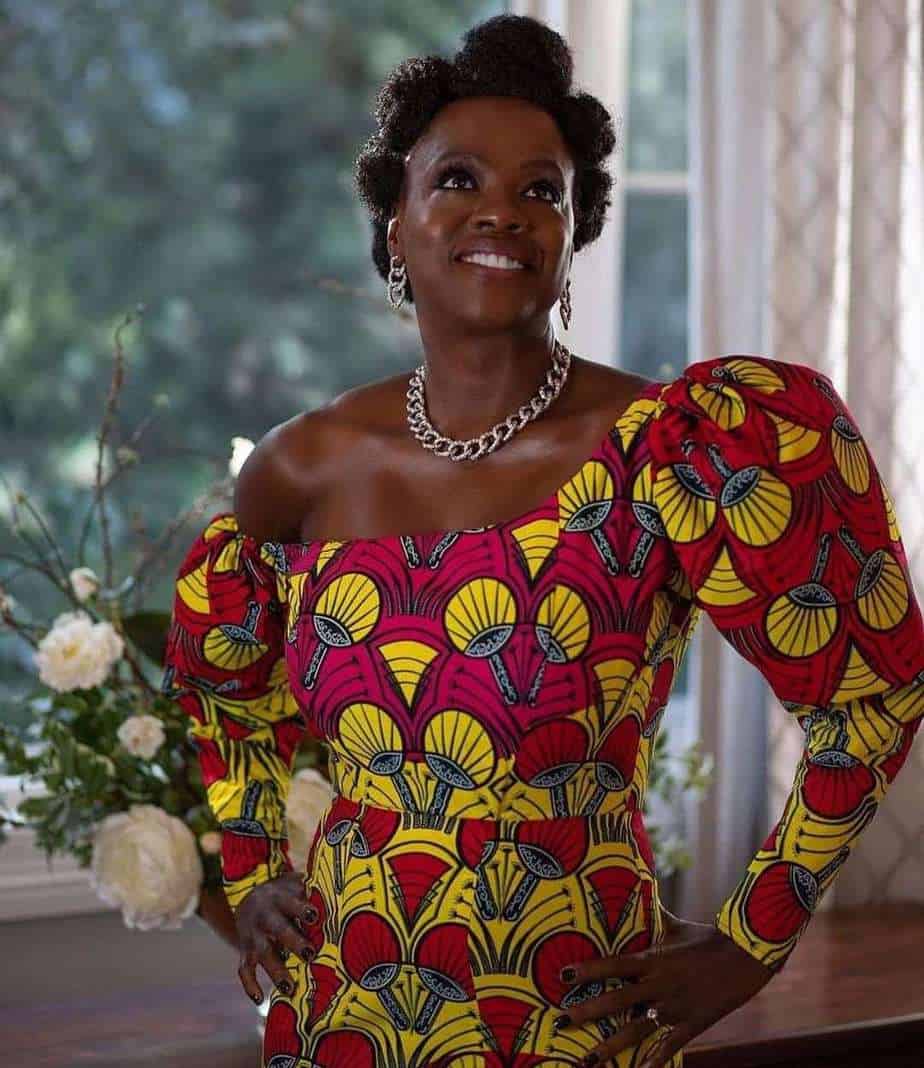 Violas Davis habillée par un designer africain